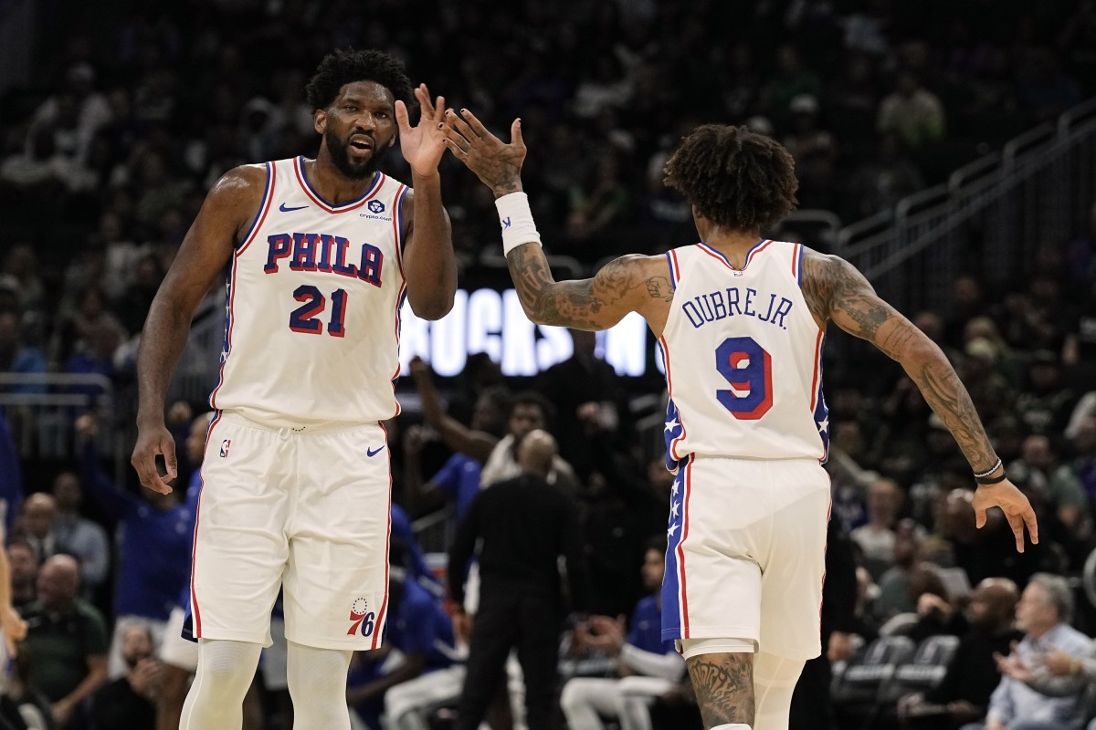 Joel Embiid and Kelly Oubre keep a perfect record as starters.